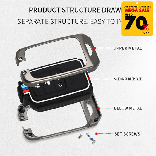Premium Alloy Car Key Case